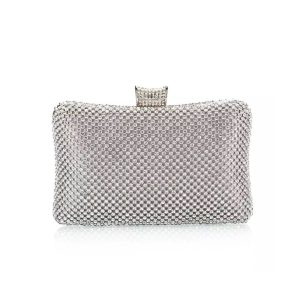 Sparkly Silver Evening Party Handbag
